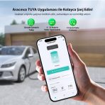 EVwallbox 22KW V3 Türkçe Mobil Uygulama 5 Yıl Garanti, (40x60x20 Pano, Schneider 40A 30MA Kaçak Akım, 3x40 Grup Sigorta, 1x16 sigorta,5x32 Dişi Piriz, 220V Piriz)Taşıma Çantası ve 220V Dönüştürücü Piriz) - Görsel 6