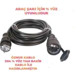 Öznur Kablo 3X4MM 10 mt Uzatma Kablosu(SİYAH)